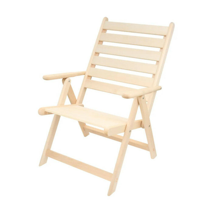 Кресло шезлонг KETT-UP ECO HOLIDAY с подлокотниками KU326 деревянный без покрытия натуральный