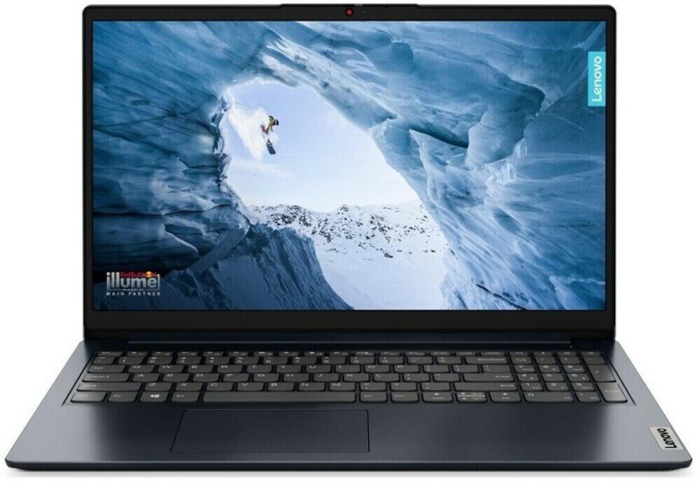 Ноутбук 15.6" HD LENOVO IdeaPad 1 blue (Cel N4020/8Gb/256Gb SSD/VGA int/noOS) ((82V700DMPS))