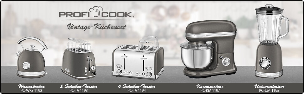 фото Кухонный комбайн Profi Cook PC-KM 1197 anthrazit