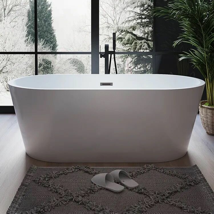 Отдельностоящая акриловая ванна Cerutti SPA Resia 1680x730x600
