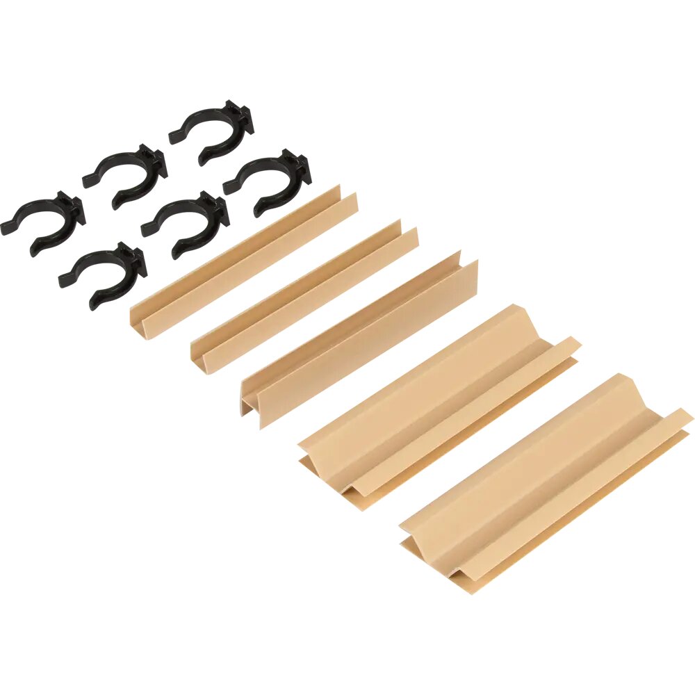 фото Комплект для установки кухонного цоколя Delinia 10 см ПВХ цвет бежевый