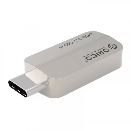 USB-адаптер Type-A(f)/Type-C(m) Orico , серебро (-CTA2-SV)
