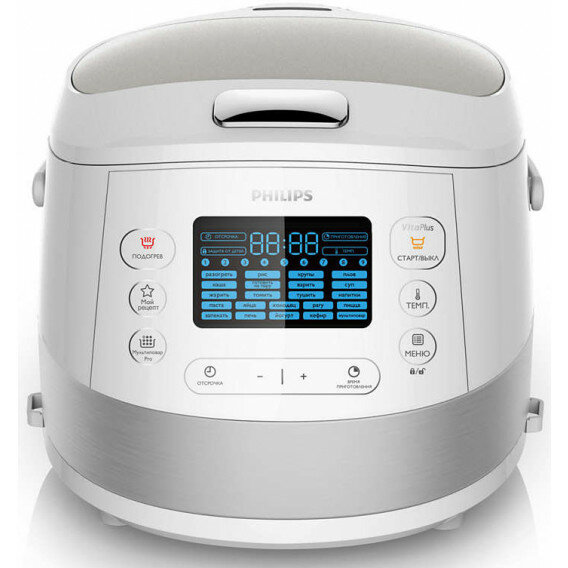 фото Мультиварка Philips 5л белый/серебристый