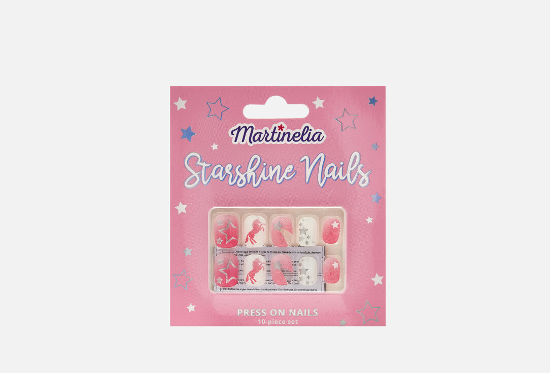 Набор накладных ногтей Martinelia, Unicorn Starshine Nails 10мл