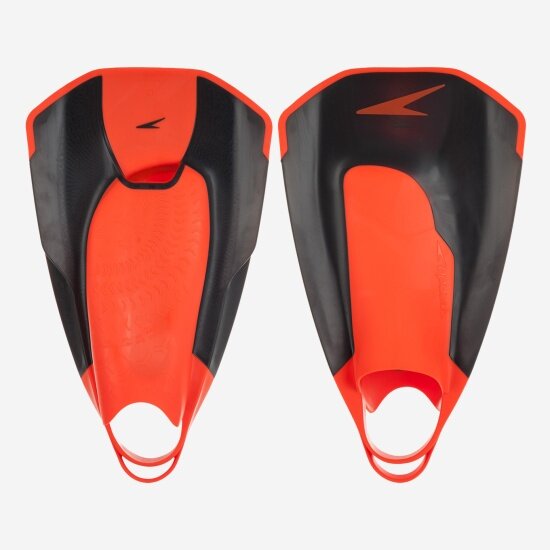 Ласты для плавания Speedo Adult fins (1 pair), black/red, размер 43.5-44.5