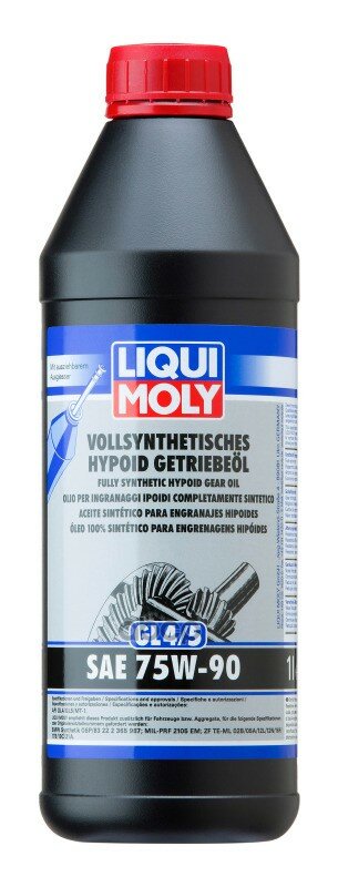 Масло трансмиссионное LIQUI MOLY Vollsynthetisches Hypoid-Getriebeoil 75W-90