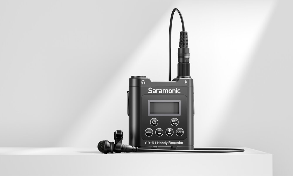 Рекордер Saramonic SR-R1 ручной с петличным микрофоном