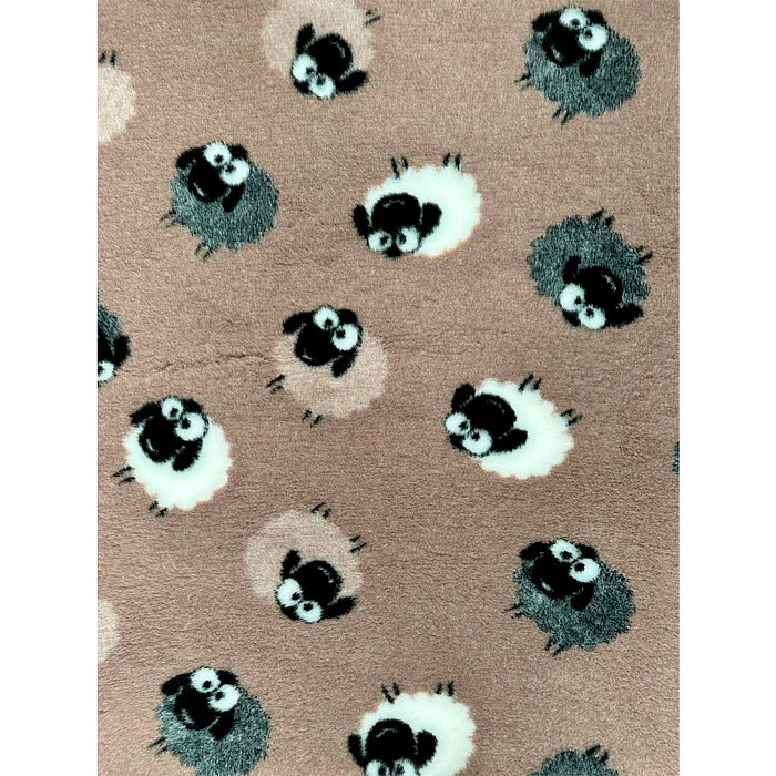 фото Коврик меховой ProFleece Овечки 35х50 см беж/черный/белый