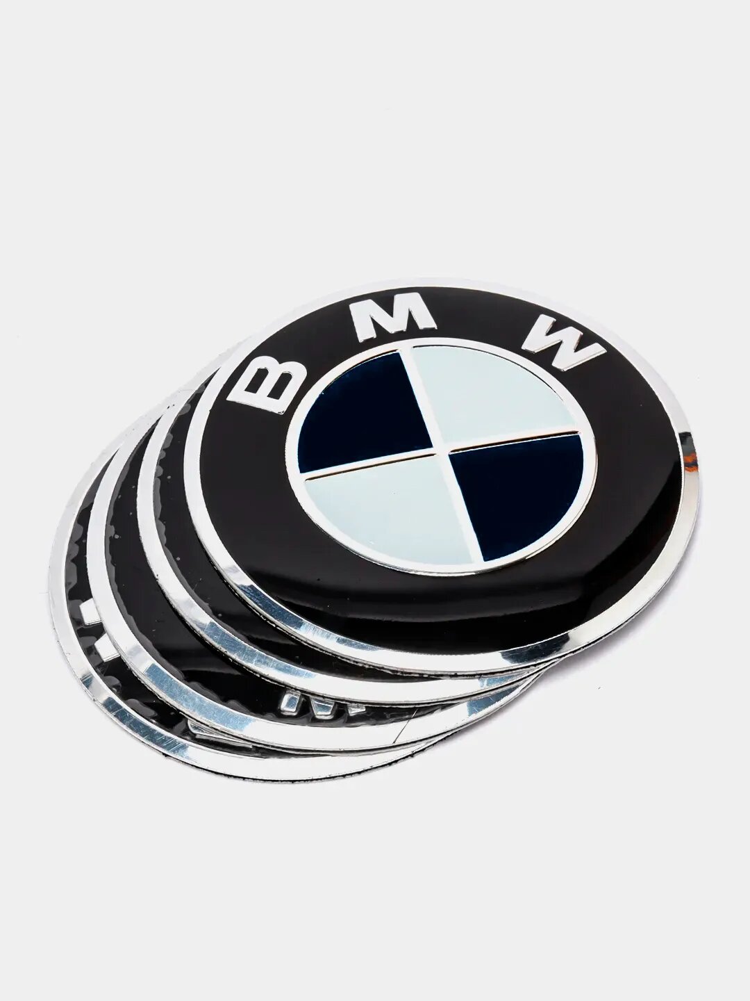 Наклейки на диски, колпаки BMW, сферическая, изогнутая, 56 мм, 4 штуки диаметр 56, Цвет Тёмно-серый