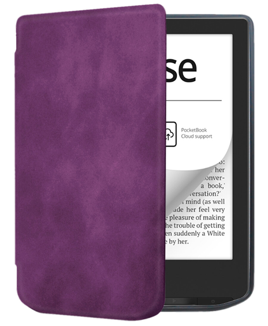 Электронная книга PocketBook 629 Verse серый с обложкой ReaderONE Purple