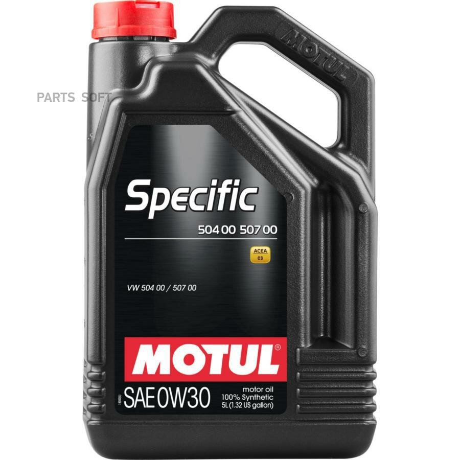 масло моторное motul specific 504 00/507 00 0w-30 синтетическое 5 л 107050