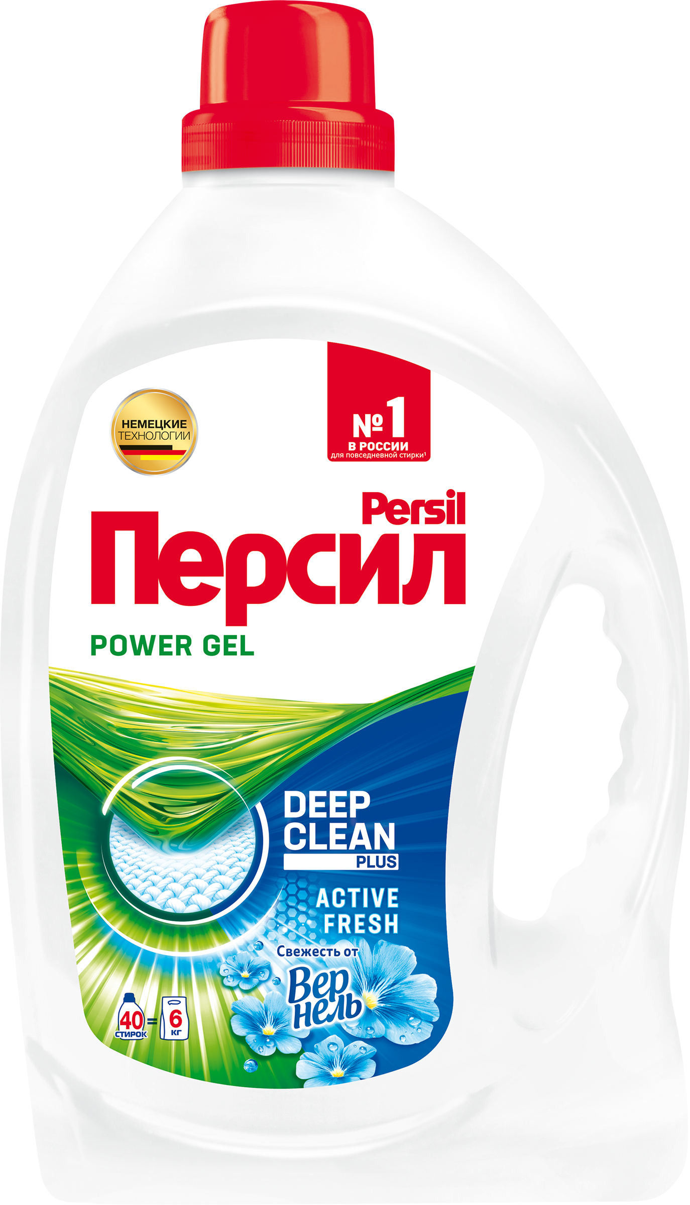 Гель для стирки Persil Свежесть от Vernel 360 Complete Solution, 2.6 л, бутылка