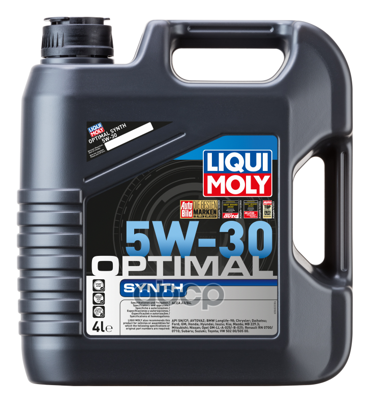 LIQUI MOLY Масло Моторное 5W30 Liqui Moly 4Л Нс-Синтетика Optimal Ht Synth