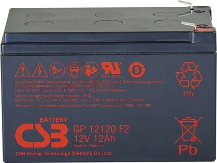 Батарея для ИБП CSB 12V 12Ah CSB GP12120 F2