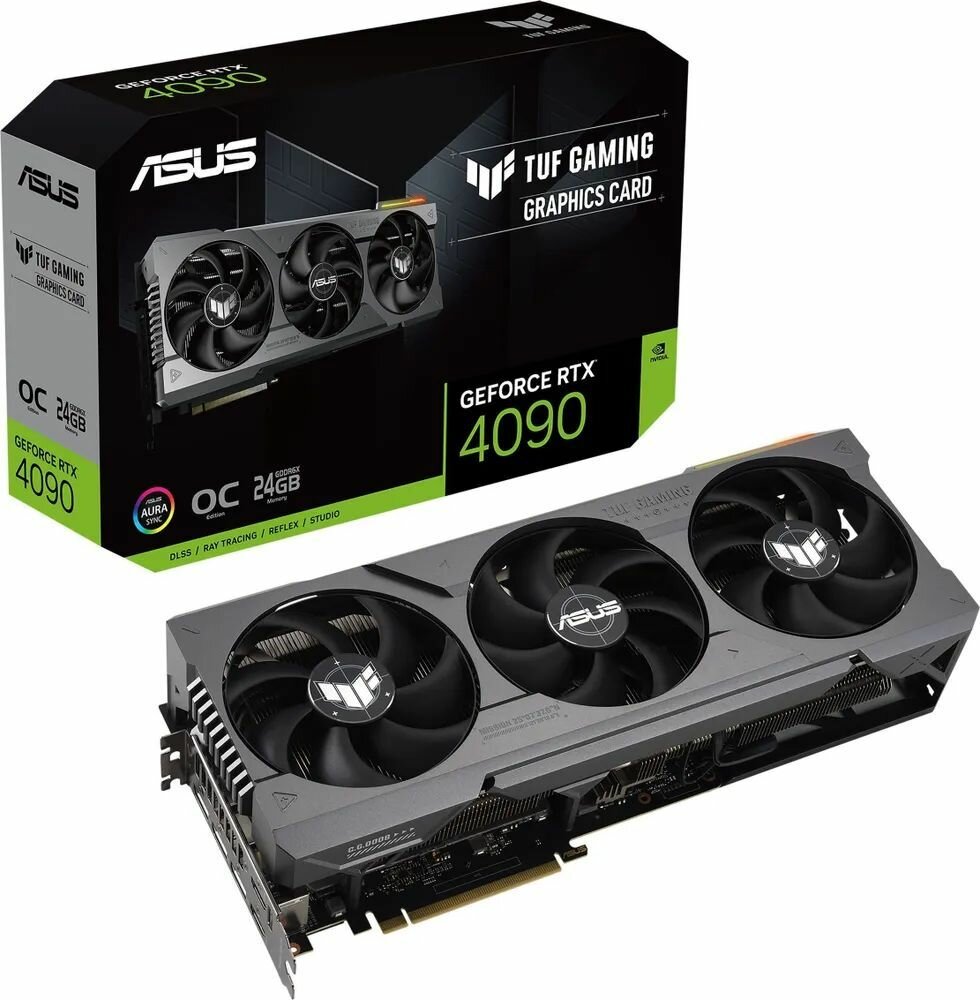 Видеокарта ASUS NVIDIA GeForce TUF Gaming OC Edition 24 ГБ (TUF-RTX4090-O24G-GAMING)