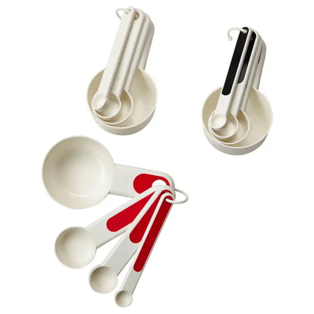 фото Мерные емкости,4 штуки, красный/белый/черный. Икеа Стэм, Ikea STÄM