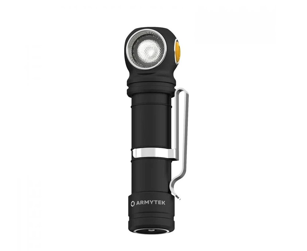 Универсальный фонарь ARMYTEK Wizard C2 WR Magnet USB, черный / желтый [f06901w] - фото №1