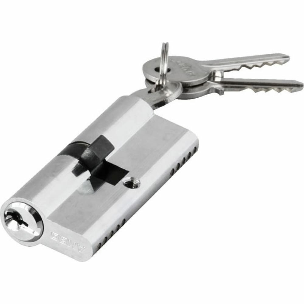Цилиндр замка ANBO 2200 ключ/ключ, английский, 3 ключа, никель 40х45 мм l3598