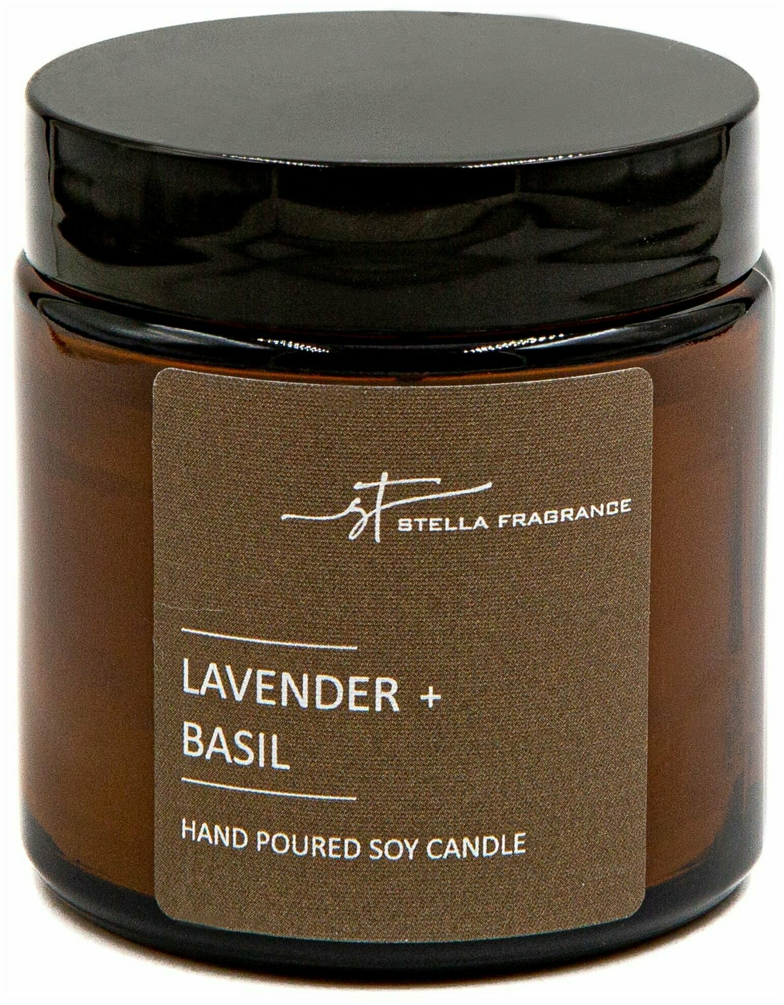 фото Свеча Stella Fragrance ароматическая LAVENDER BASIL, лаванда и базилик, 90 г