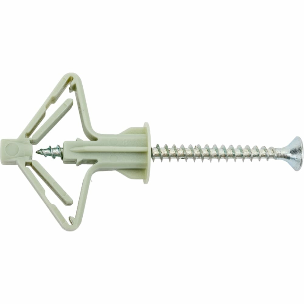 фото Анкер дюбель Невский Крепеж Бабочка полипропилен 10x50 + ШУЦ 4x60 (4 шт)