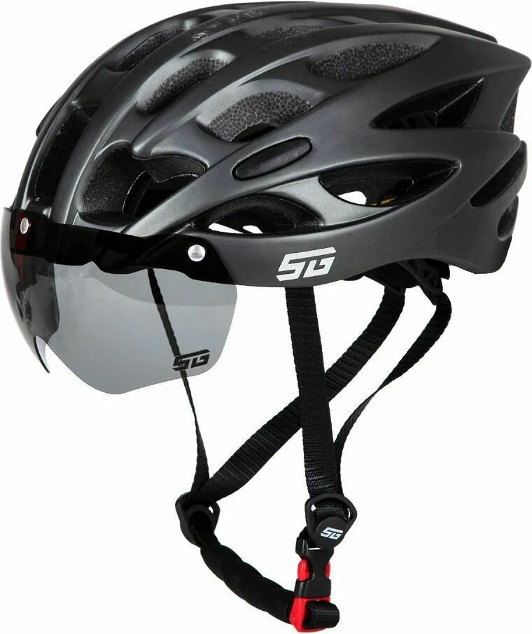 Шлем STG WT-037, с визором (Шлем STG WT-037, M (54-58 см) с визором, серый)