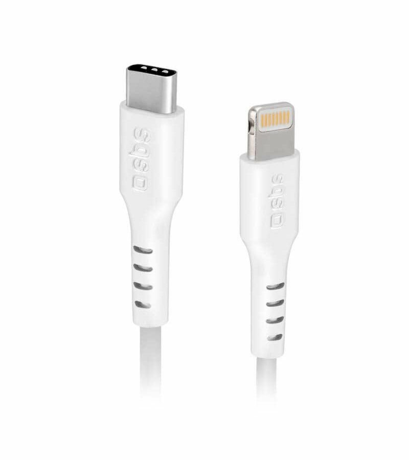 Дата кабель SBS, Lightning- Type-C, MFI, 2 м, белый (TECABLELIGTC2W) - фото №1