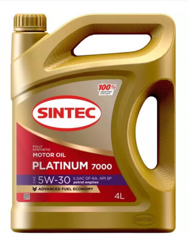 Моторное масло Sintec PLATINUM 7000 5W-30 GF-6A синтетическое 4 л