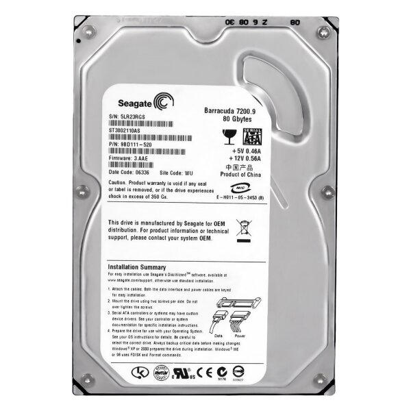 Жесткий диск Seagate Barracuda 80 ГБ ST3802110AS