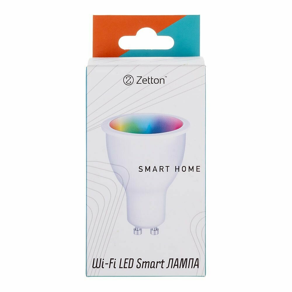 Умная лампа Zetton LED RGBW Smart Wi-Fi Bulb GU10 5Вт ZTSHLBRGBGU101RU (коробка)