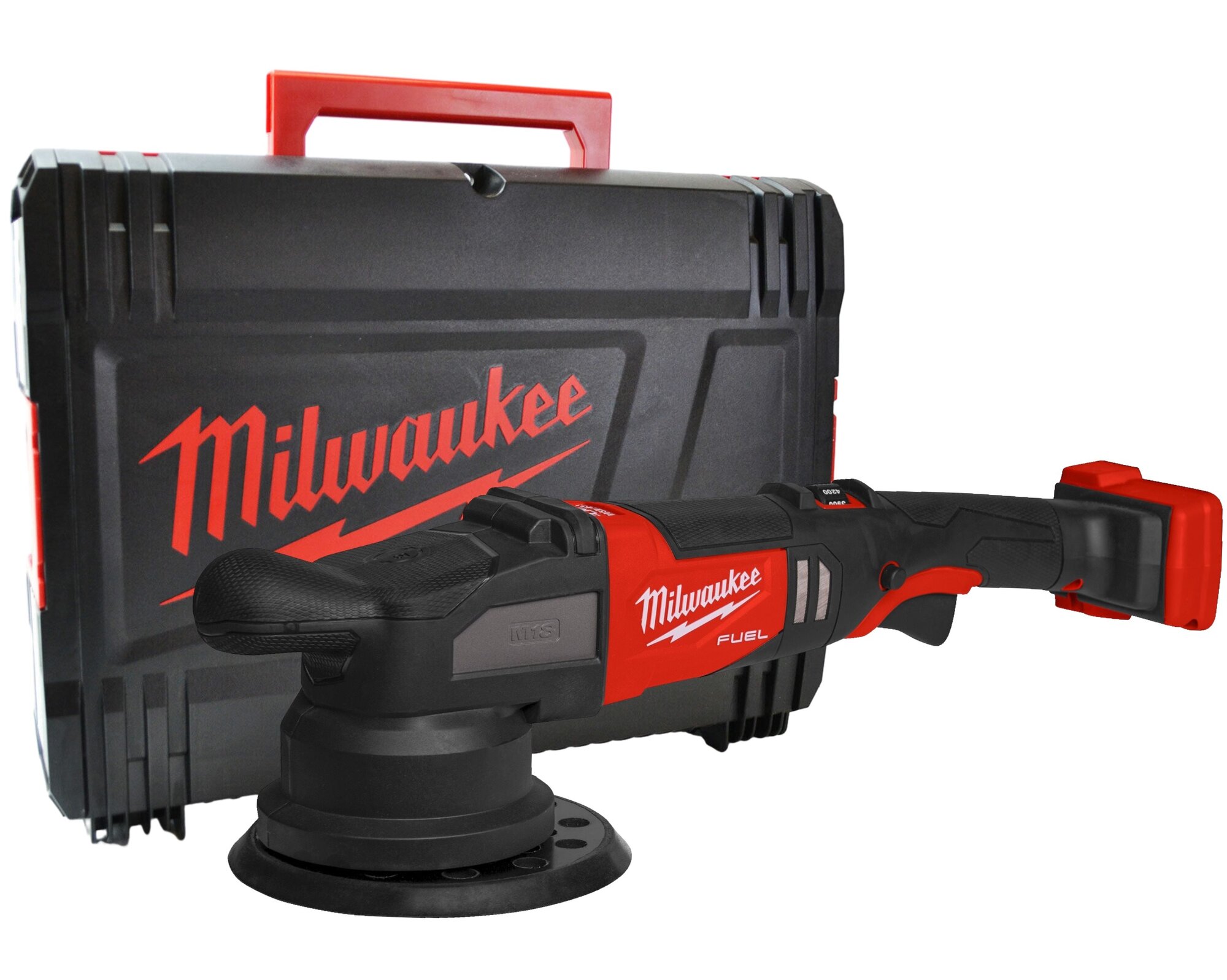 Аккумуляторная полировальная машина Milwaukee M18 FROP21-0X, 18 В, 150 мм, 4500 об/мин, без АКБ и ЗУ, в кейсе, 4933478836