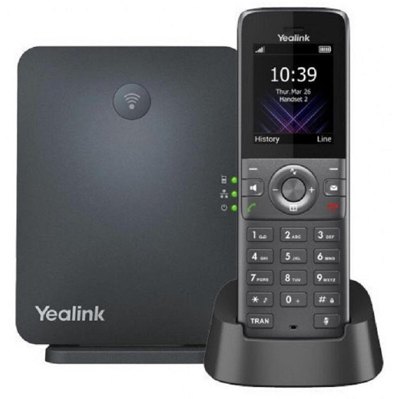 YEALINK DECT-трубка Yealink W73P DECT (база W70B+трубка W73H) до 10 SIP-аккаунтов до 10 трубок на базу до 20 одноврем. Вызовов (W73P)