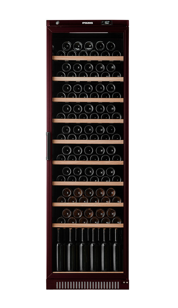 Винный шкаф Pozis ШВ-120 вишневый