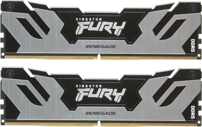 Память 48Gb Kingston FURY Renegade Silver DDR5 DIMM PC51200 6400Mhz XMP CL32 (Kit of 2) (KF564C32RSK2-48) (retail)