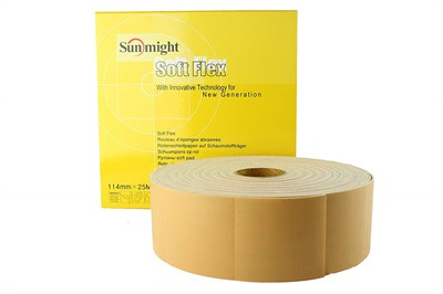 Шлифовальная бумага Soft Flex Pad P180 (GOLD) 114x125 мм Sunmight 32110 SM 1 шт.