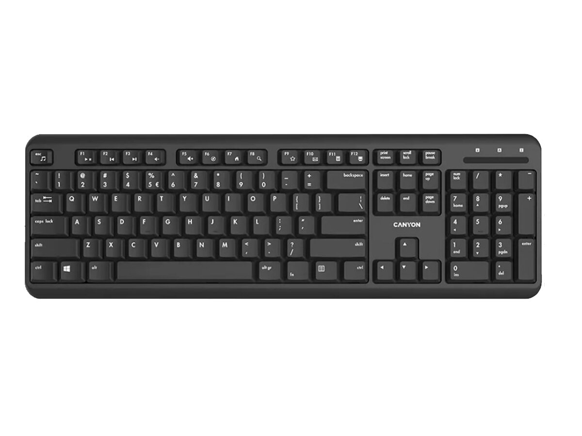 Беспроводная клавиатура Canyon CNS-HKBW02-RU черный