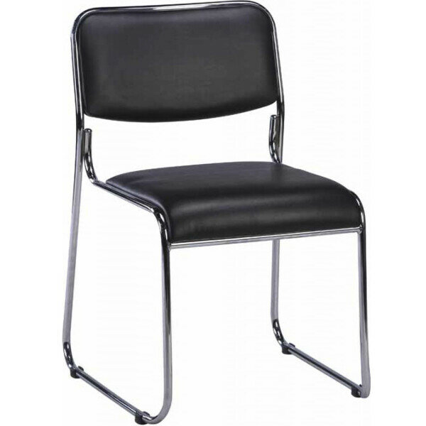 фото Офисное кресло Everprof Fix Chrome Экокожа Черный