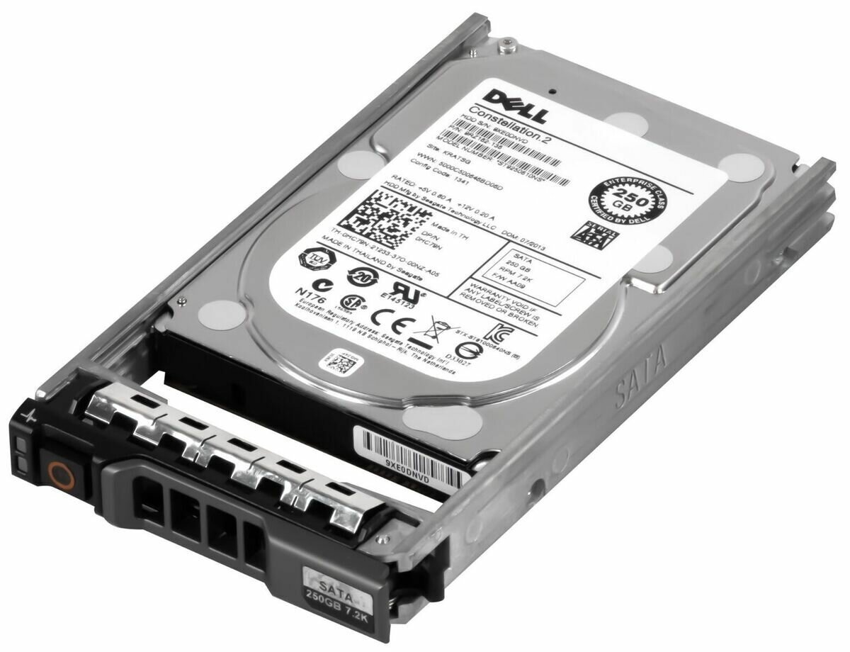 Жесткий диск Dell 250GB 6G SATA 7.2K rpm SFF 9RZ162-136