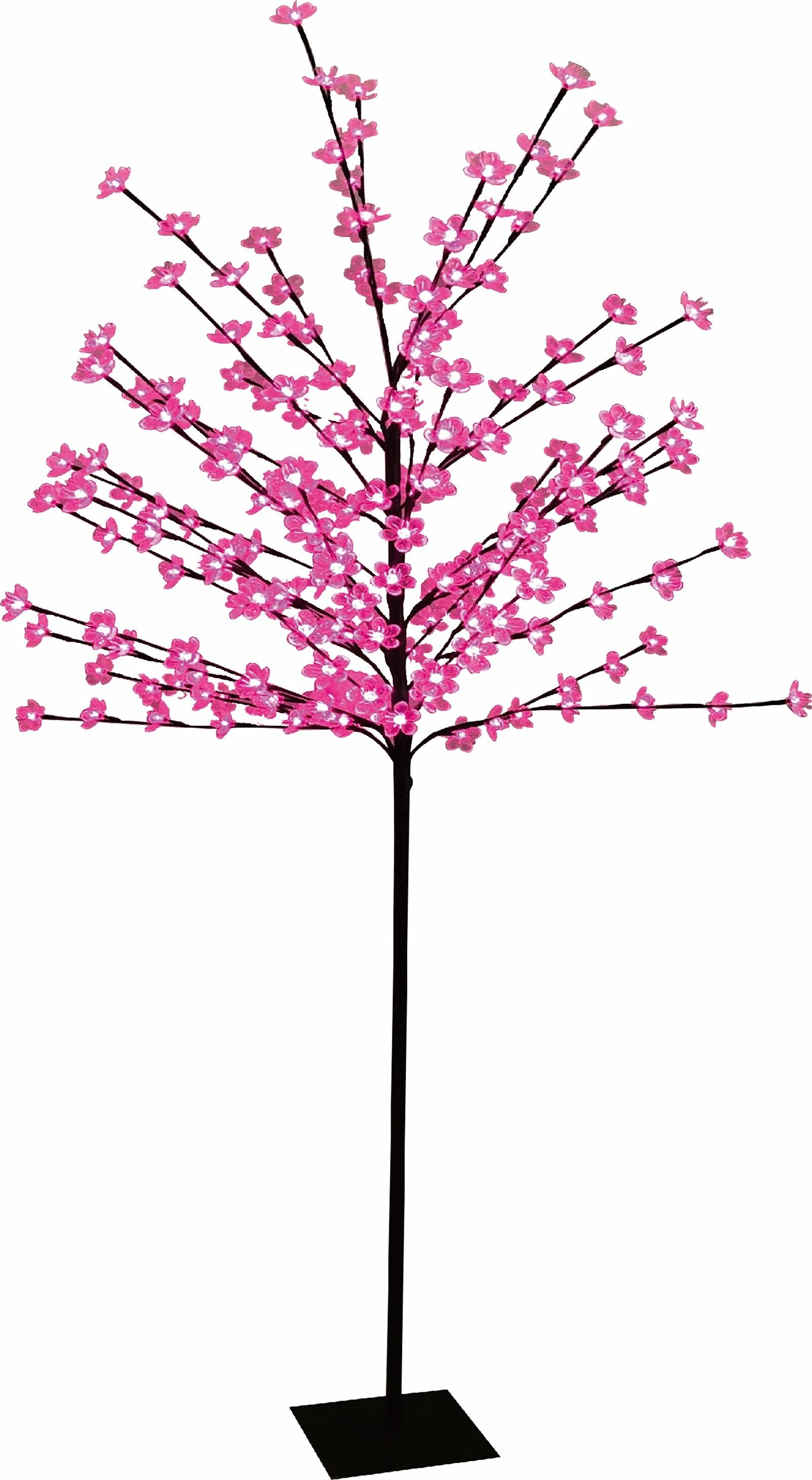 Электрогирлянда-фигура Дерево для улицы 200 ламп 180 см цвет розовый