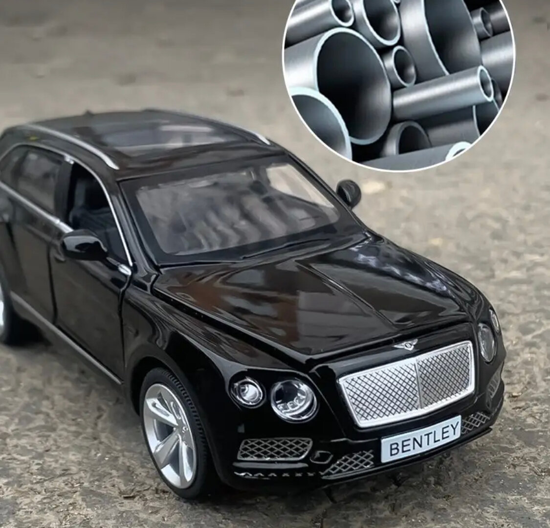 Коллекционная модель Бентли Bentley Bentayga 1:24 (металл, свет, звук)