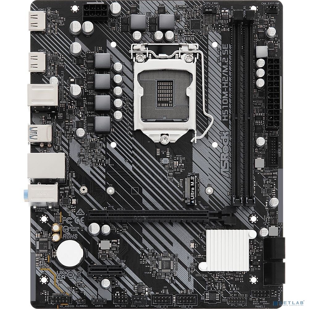 ASROCK Материнская плата Материнская плата ASROCK H510M-H2/M.2 SE LGA 1200 Intel H470 mATX Ret