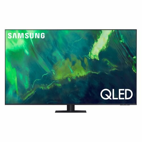 55" Телевизор Samsung QE55Q70BAUXCE, QLED, 4K Ultra HD, темно-серый, смарт ТВ, Tizen OS