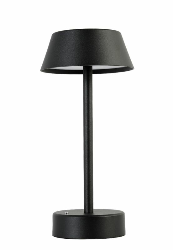 Аккумуляторная настольная лампа Crystal Lux SANTA LG1 BLACK (3661/501)