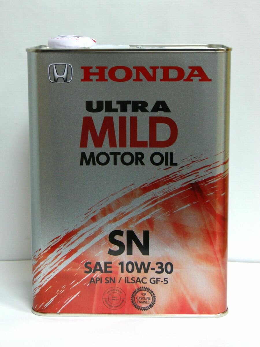 масло для автомобилей Honda Ultra Mild SN 10w30, 4 литра