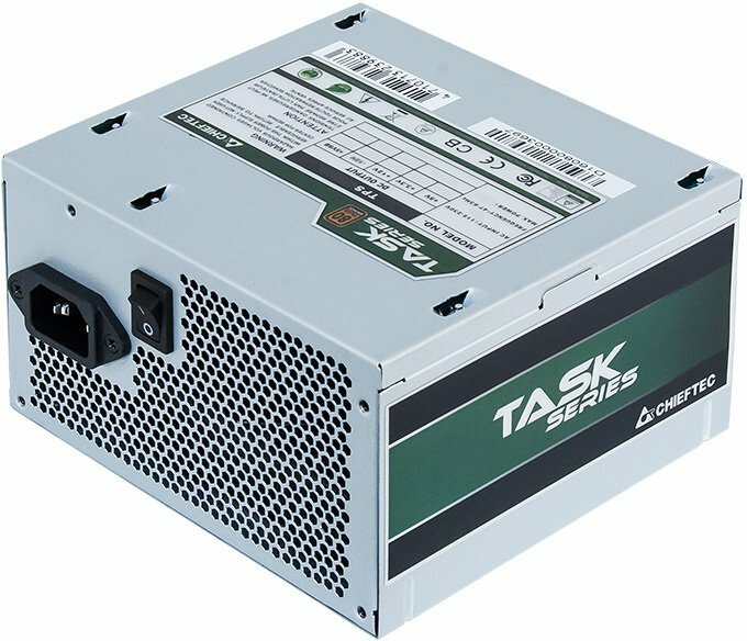 Блок питания Chieftec Task TPS-500S (ATX 2.3 500W 80 PLUS BRONZE Active PFC 120mm fan) Retail (TPS-500S)