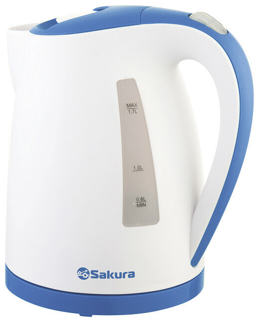 Чайник Sakura SA-2346WBL белый/голубой