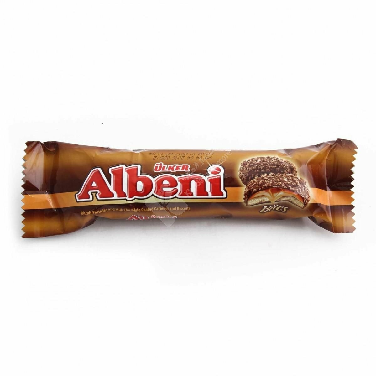 Печенье с карамелью в молочном шоколаде, (Bites), Albeni, 72 гр