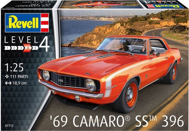 07712 RevelI Автомобиль 69 Camaro SS 396 1/25