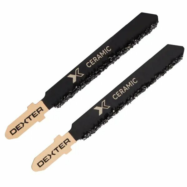 фото Пилка для электролобзика по керамике Dexter T150RF чистый рез 53 мм, 2 шт.
