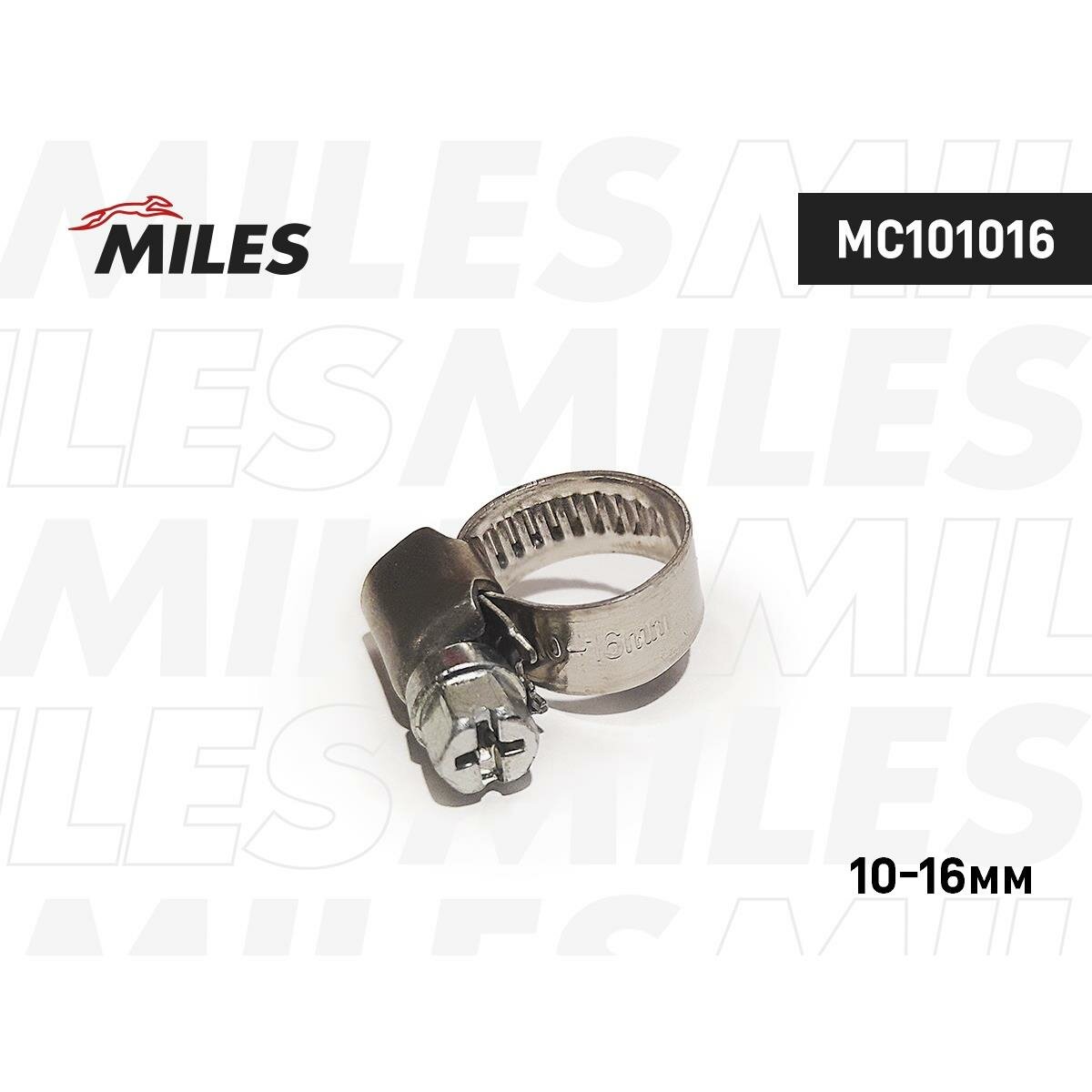 фото Хомут червячный 9мм 10-16мм нерж.