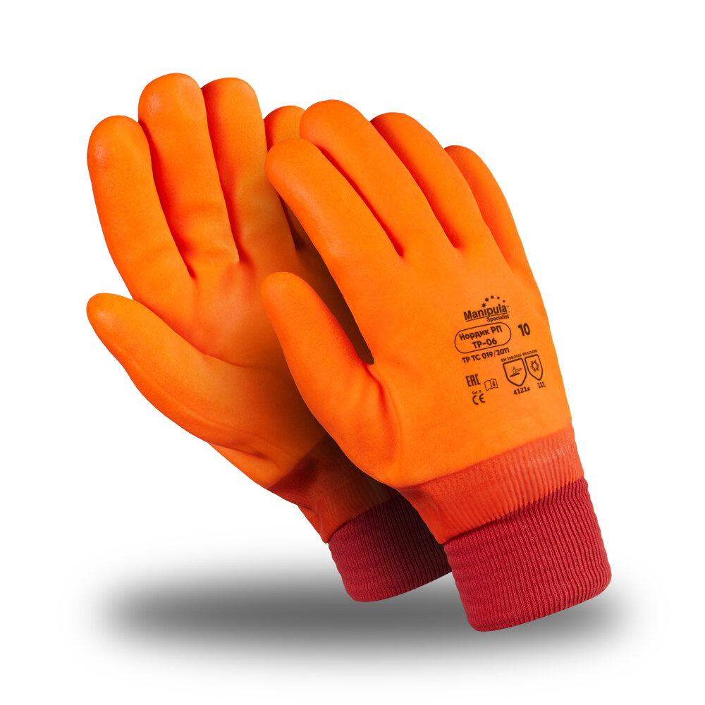 фото Перчатки Manipula Specialist® Нордик РП (джерси+пенополиуретан+ПВХ), TP-06/WG-784 (10(L))